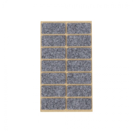 картинка Подкладка самоприлипающая фетровая 20х44мм (1лист=14шт) серая Folmag от магазина SEFI