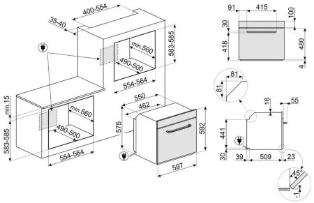 картинка Духовой шкаф Smeg SOP6902S2PN от магазина SEFI