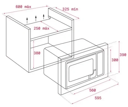 картинка Встраиваемая микроволновая печь Teka ML 8200 BIS NIGHT RIVER BLACK от магазина SEFI