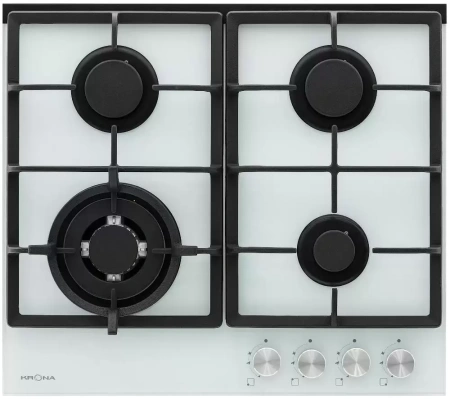 картинка Газовая варочная панель KRONA ALMA 60 WH магазин SEFI являющийся официальным дистрибьютором в России  картинка Газовая варочная панель KRONA ALMA 60 WH от магазина SEFI