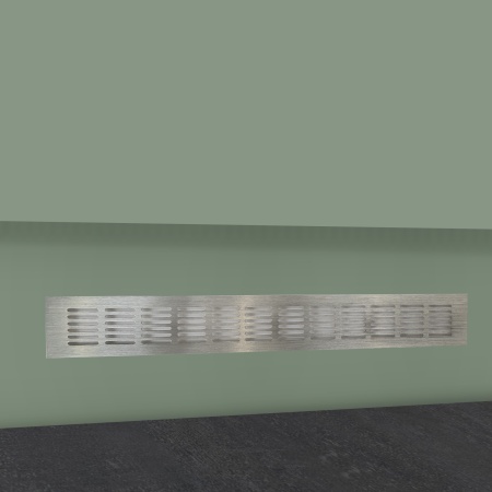 картинка Решетка вентиляционная 480х60мм инокс алюминий AKS от магазина SEFI