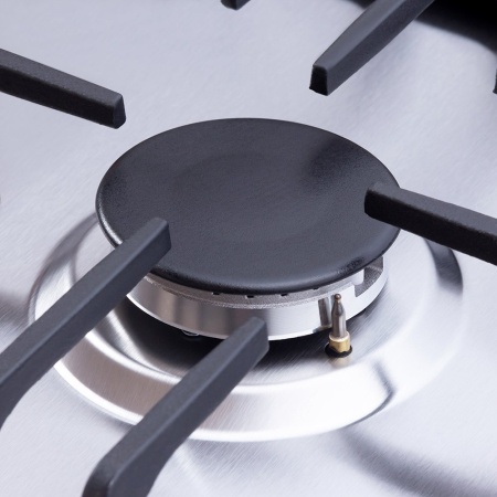 картинка Газовая варочная панель HiSTORY HGE 640C FIX, стальная INOX от магазина SEFI