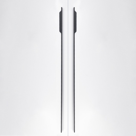 картинка Ручка меб. скоба алюм. ANDROMEDA 1056/1200 черный матовый, AKS (левая) от магазина SEFI