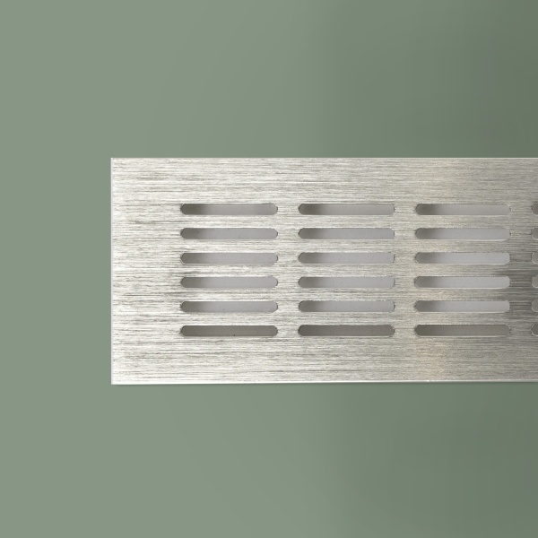 картинка Решетка вентиляционная 480х60мм инокс алюминий AKS от магазина SEFI