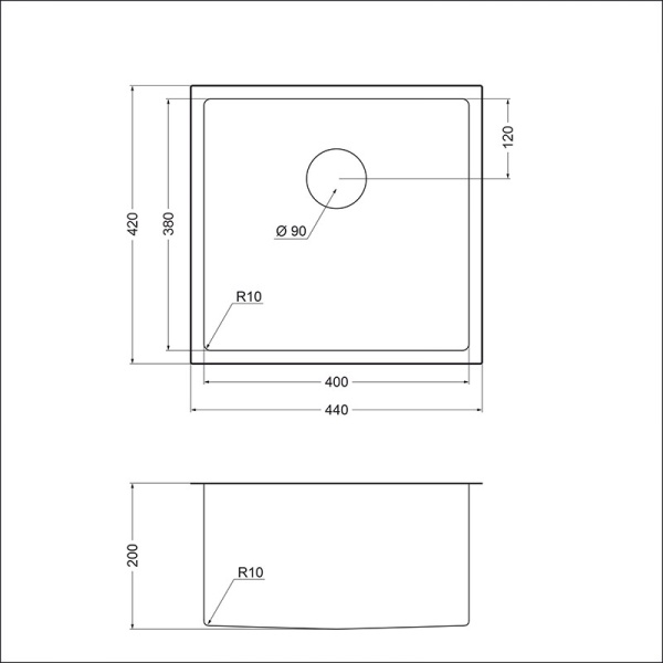 картинка Мойка EMAR 131, покрытие PVD, цвет Медь от магазина SEFI