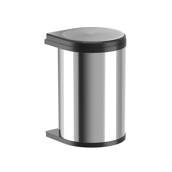 картинка Встроенное мусорное ведро 20л Hailo Mono, нержавеющая сталь (3520001) от магазина SEFI