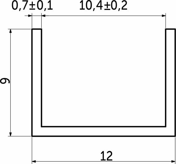 картинка Планка торцевая 10 матовая (L=3.05) AKS от магазина SEFI