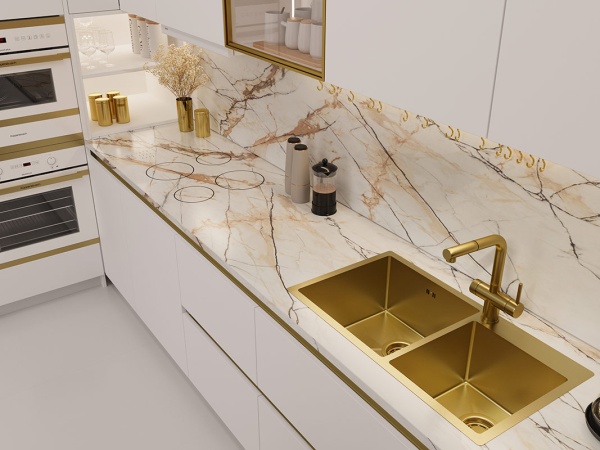 картинка Мойка EMAR 210, покрытие PVD, цвет Золото от магазина SEFI