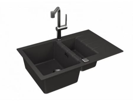 картинка Мойка ALVEUS GRANITAL CADIT 70 CARBON - G91 790 X 500 в компл с 1132822, от магазина SEFI