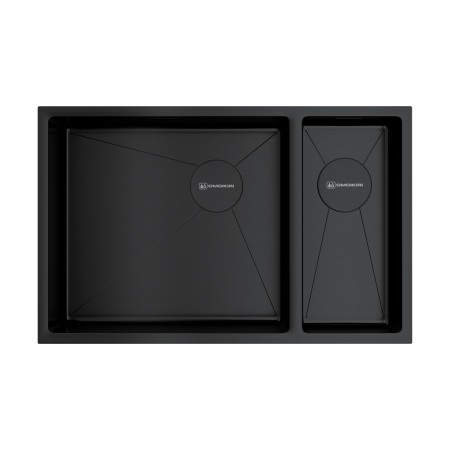 картинка Мойка Omoikiri Taki 69-2-U/IF-L Side-GB нерж. сталь/графит от магазина SEFI