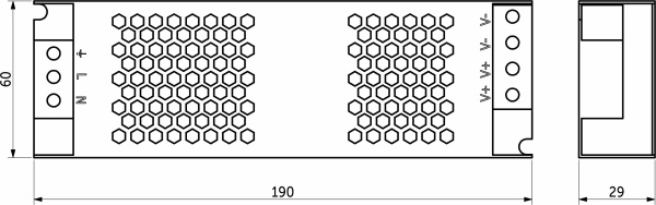 картинка Блок питания Indoor 150W/24V, серия 5, AKS от магазина SEFI