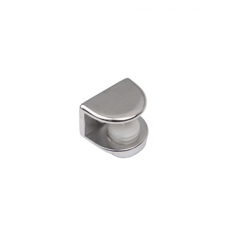 картинка Полкодержатель для стекла регулируемый под шуруп мет. MV-09 хром AKS от магазина SEFI