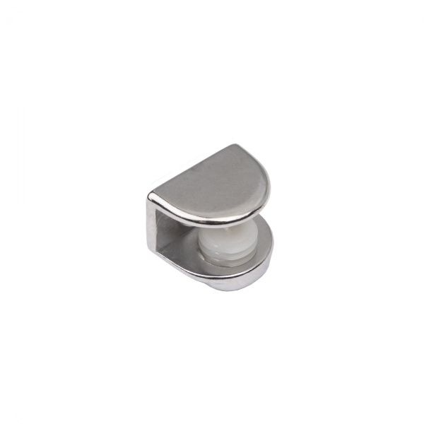 картинка Полкодержатель для стекла регулируемый под шуруп мет. MV-09 хром AKS от магазина SEFI