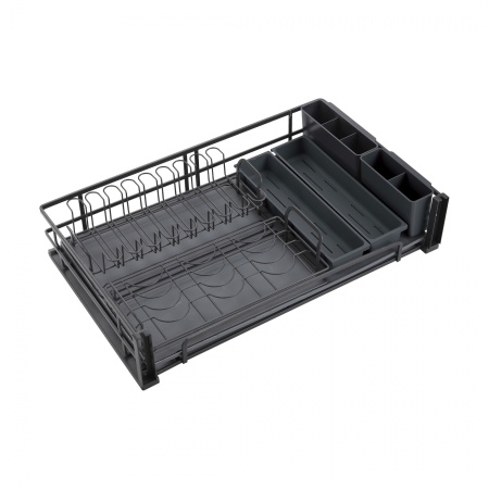 картинка Выдвижная корзина-сушка 800 DARK LINE, черный AKS магазин SEFI являющийся официальным дистрибьютором в России  картинка Выдвижная корзина-сушка 800 DARK LINE, черный AKS от магазина SEFI