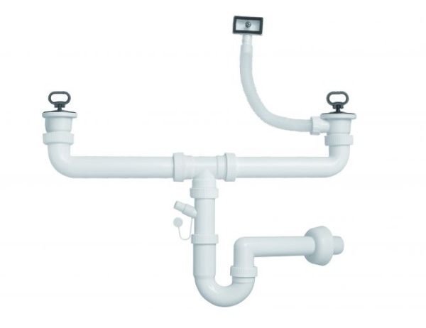 картинка Двойной Сифон FI 70 c переливом ECO, от магазина SEFI