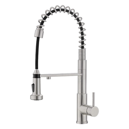 картинка Смеситель для кухни с гибким гусаком и подключением к фильтру, EMAR ЕСB 7021, цвет сатин от магазина SEFI