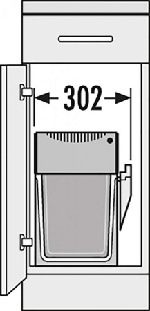 картинка Система выдвижная Tandem 40 см, 2х15л, с компектом для уборки от магазина SEFI