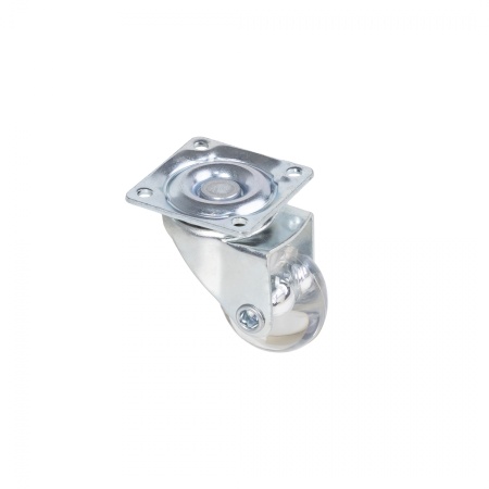 картинка Колесо меб. CRYSTAL/1 d35 h51 с площадкой, прозрачный AKS от магазина SEFI