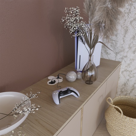 картинка Розетка Eight USB врезная в столешницу, цвет - белый от магазина SEFI