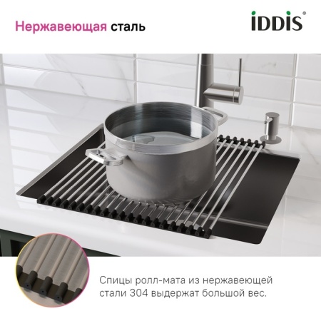 картинка Ролл-мат, нерж. сталь, сатин, 349*430, Китчен Лайн (Kitchen Line), IDDIS, ROL35SRi59 от магазина SEFI