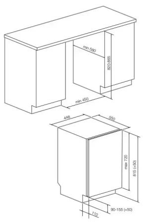 картинка Встраиваемая посудомоечная машина Graude VGE 45.0 от магазина SEFI