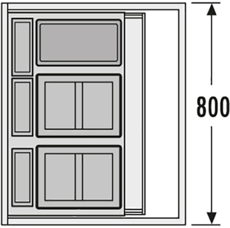 картинка Комплект контейнеров XXL 80 см от магазина SEFI