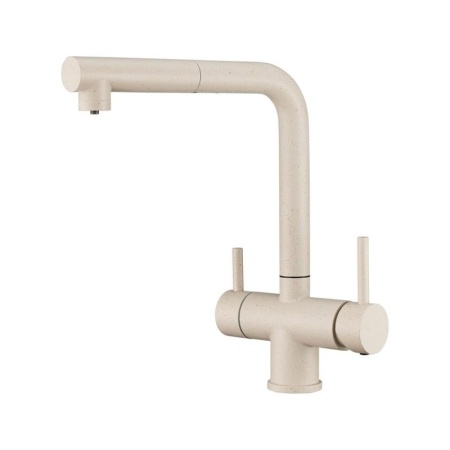 картинка Смеситель для кухни с выдвижной лейкой и подключением к фильтру, EMAR ЕС-7017, цвет Берилл от магазина SEFI