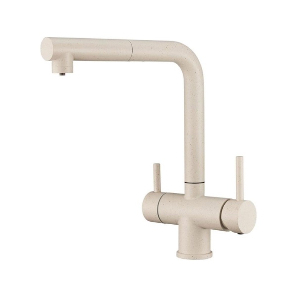 картинка Смеситель для кухни с выдвижной лейкой и подключением к фильтру, EMAR ЕС-7017, цвет Берилл от магазина SEFI