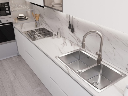 картинка Мойка Oulin S8203, поверхность сатин от магазина SEFI