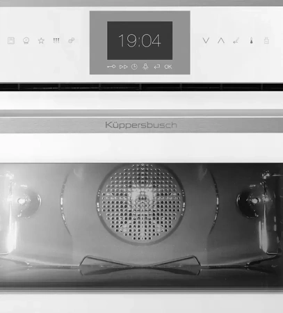 картинка Компактный духовой шкаф с паром Kuppersbusch CBD 6550.0 W1 Stainless steel от магазина SEFI