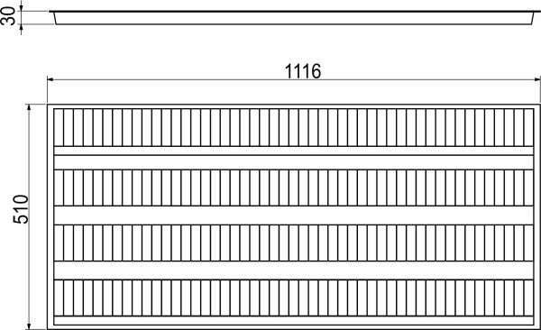 картинка Вкладыш для приправ 1120 (510*1116), металлик РП от магазина SEFI