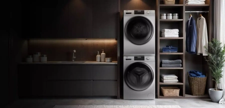 картинка КОЛОННА ИЗ СТИРАЛЬНОЙ И СУШИЛЬНОЙ МАШИН HAIER 929BS 9+9 КГ от магазина SEFI