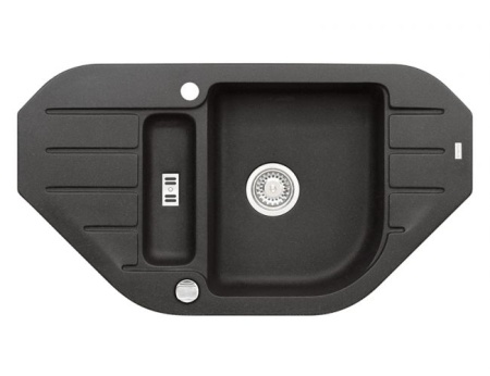 картинка Мойка ALVEUS NIAGARA 60 GRANITAL CARBON-G91 900x500x160;1X с сифоном 1105297, от магазина SEFI