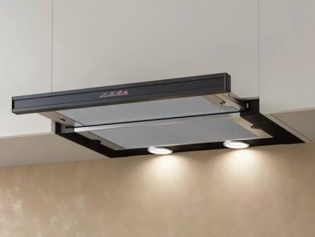 картинка Встраиваемая вытяжка KRONA KAMILLA sensor 600 black (2 мотора) от магазина SEFI