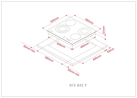 картинка Электрическая варочная панель KUPPERSBERG ECS 632 F от магазина SEFI