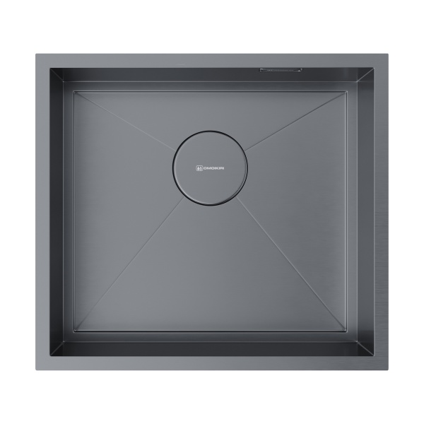 картинка Omoikiri Kasen 49-16-INT-GM нерж. сталь/вороненая сталь от магазина SEFI