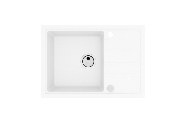 картинка Мойка Alveus GRANITAL INTERMEZZO 40 G11 ARCTIC 680x480x200 в комплекте с сифоном 1117292 от магазина SEFI