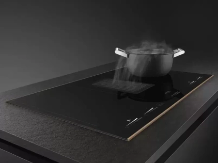 картинка Индукционная варочная панель с вытяжкой Smeg HOBD682R1 от магазина SEFI