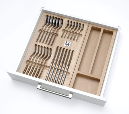 картинка Лоток с комплектом приборов WMF (24 предмета) в шкаф 600 TandemBox Blum 471*519*56, ясень от магазина SEFI