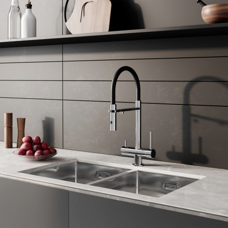 картинка Смеситель для кухни с фильтром и гибким изливом, хром, Ace, IDDIS, ACESBFFi05 от магазина SEFI