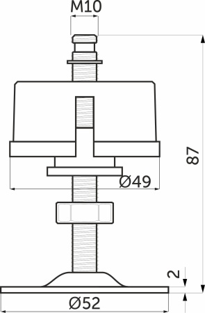 картинка Крепление трубы d50 (Z-182/C) верхнее, хром AKS от магазина SEFI