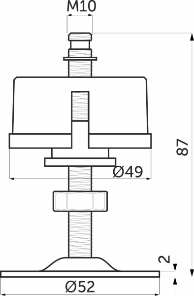 картинка Крепление трубы d50 (Z-182/C) верхнее, хром AKS от магазина SEFI