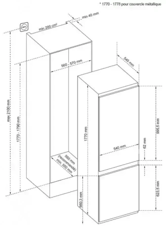 картинка Встраиваемый холодильник De Dietrich DRC1775EN от магазина SEFI