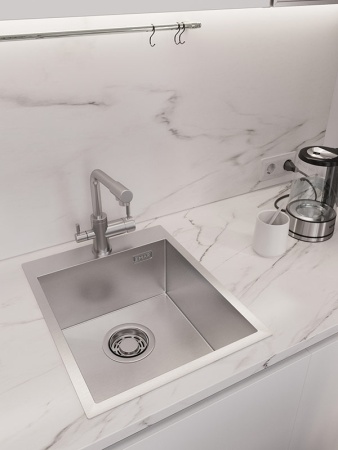 картинка Мойка EMAR 128A, покрытие PVD, цвет сатин от магазина SEFI