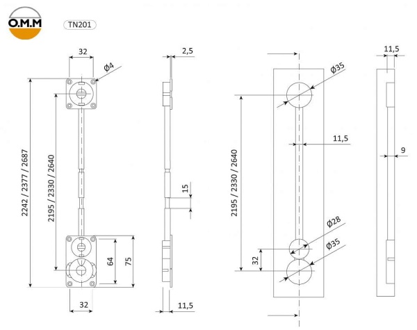 картинка Натяжитель для мебельных фасадов PIVOT TN 201 магазин SEFI являющийся официальным дистрибьютором в России  картинка Натяжитель для мебельных фасадов PIVOT TN 201 от магазина SEFI