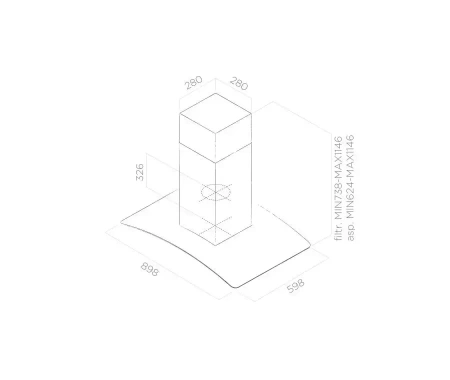 картинка Вытяжка Elica CIRCUS PLUS ISLAND IX/A/90 от магазина SEFI