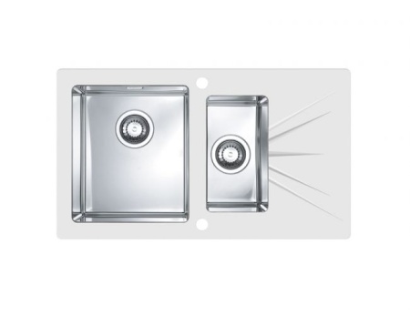 картинка Мойка Alveus KARAT 10 черный 860X5001X правая в комплекте с сифоном 1127251 от магазина SEFI