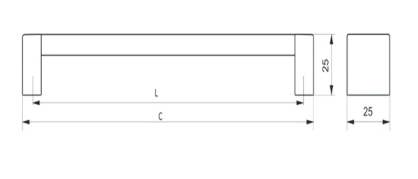 картинка Ручка меб. скоба пластик. PS31/C31 224 металлик+металлик+венге AKS от магазина SEFI