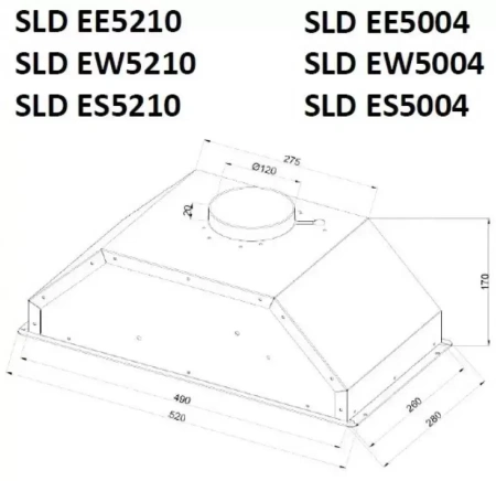 картинка Встраиваемая вытяжка Schaub Lorenz SLD EW5210 от магазина SEFI