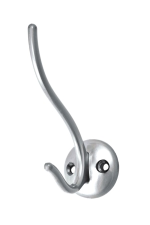 картинка Крючок меб. двухрожковый мет. W009 хром AKS от магазина SEFI